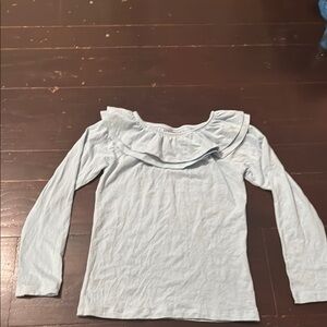 Matilda Jane Sky Blue Ruffled Top Girls size 8